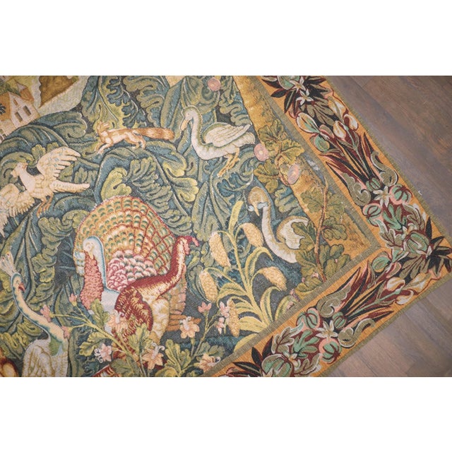 French Hand Loom mid 20th French Aubusson Tapestry rug no. j5220 For Sale - Image 3 of 9