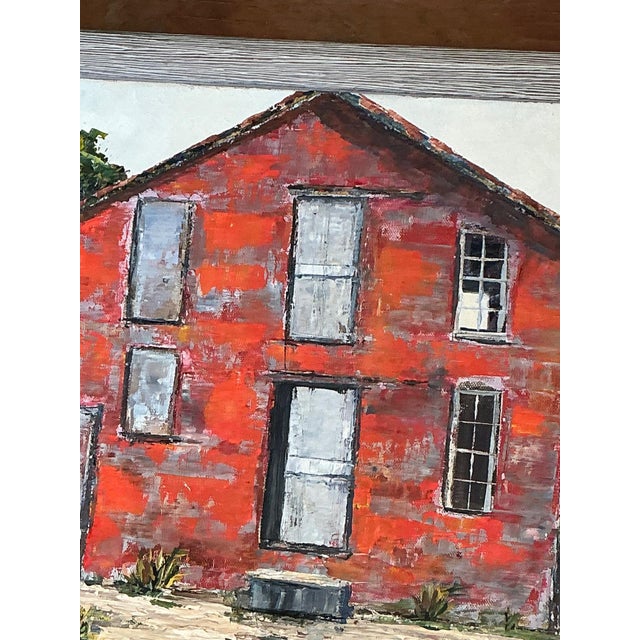 Framed D. Hayes Barn Landscape Painting For Sale - Image 9 of 17