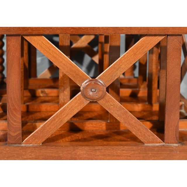 Wood Louis Philippe Magazine Rack in Mahogany For Sale - Image 7 of 18