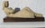 Sculpture of a reclining woman by Berta Margoulies (1907-1996). High style from mid-century modernism. Cast in concrete,...