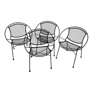Mid 20th Century Attributed to Tempestini for Salterini Radar Hoop Chairs - Set of 4 For Sale