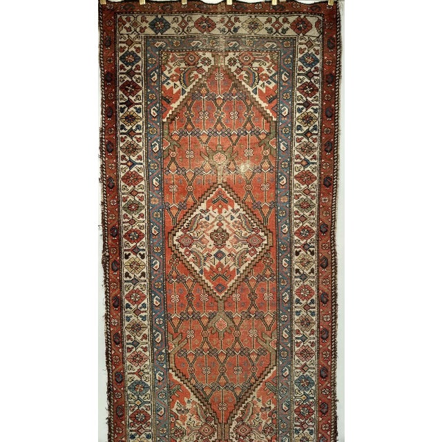 "This exquisite 19th century Persian Malayer long runner was woven in the last quarter of the 1800s in the renowned...