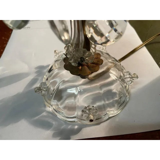 Vintage Crystal Lamps, 1950s, Set of 2 For Sale - Image 3 of 13