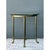 Mid-Century Modern Vintage Brass and Glass Hoof Footed Side Table After LaBarge For Sale - Image 3 of 12