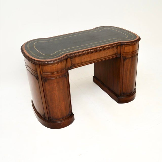 Georgian Style Pedestal Desk, 1930s For Sale - Image 6 of 13