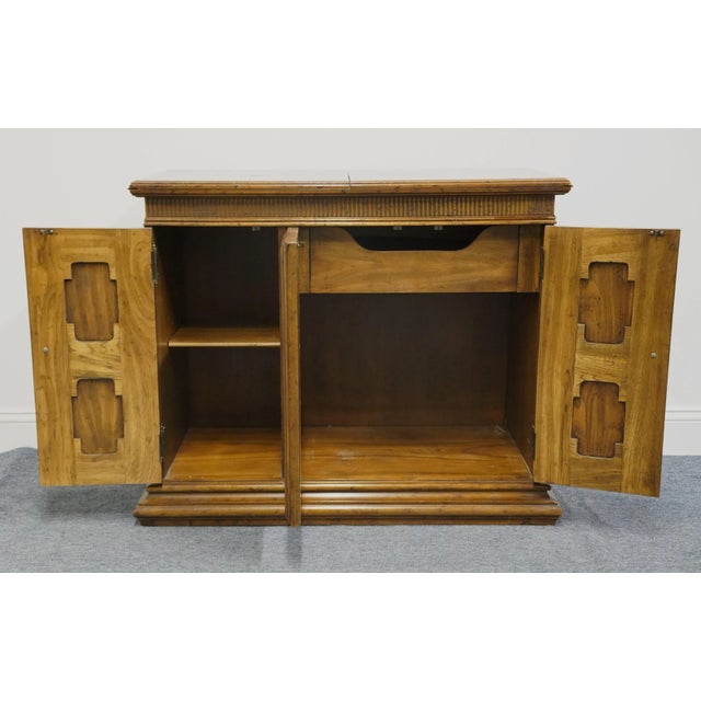 Drexel Heritage Marcay Collection Rustic Country French Style 38" Flip-Top Server Buffet 183-504 For Sale In Kansas City - Image 6 of 13
