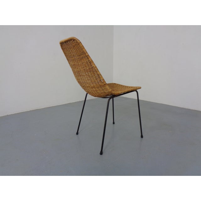 1950s Basket Chair by Gian Franco Legler, Italy, 1950s For Sale - Image 5 of 15