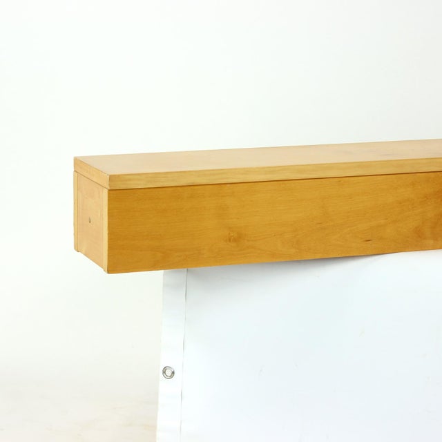 Floating Shelf in Birch from Up Závody, Former Czechoslovakia, 1986 For Sale - Image 4 of 12