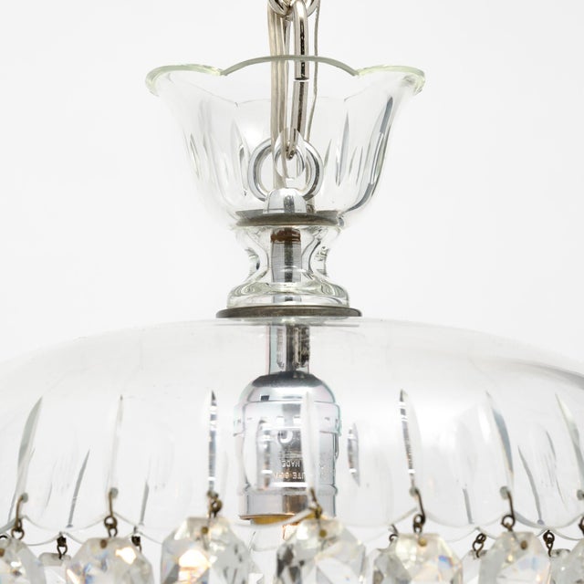 Antique French Baccarat Crystal Pendant Chandelier - a Pair For Sale In Austin - Image 6 of 9