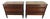 Milling Road by Baker Furniture Pair of Matching Burl Wood Chests For Sale