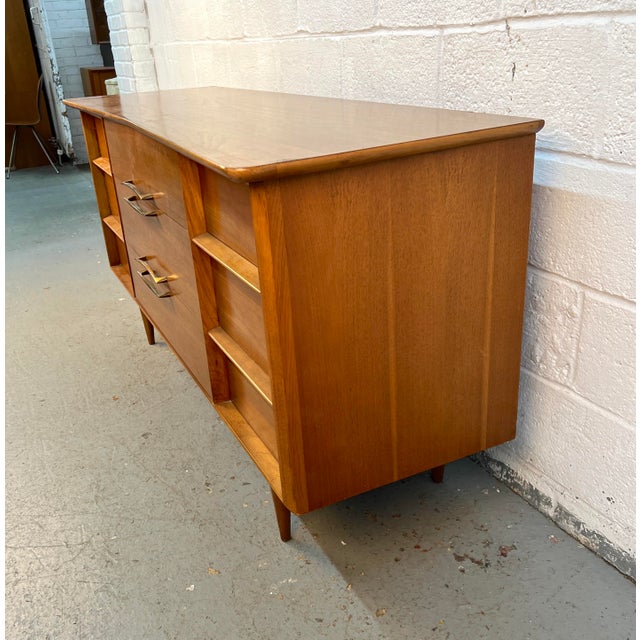 Wood Kent Coffey Mid-Century "Eloquence" Walnut Dresser For Sale - Image 7 of 18