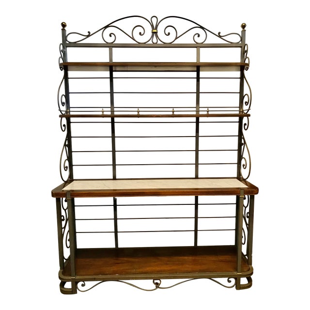 Drexel Heritage Marble Bakers Rack Chairish