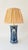 A pair of early 20th century table lamps made from rare antique pillar vases by royal delft. Decorated on an off white...