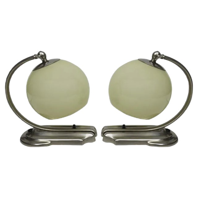 Art Deco Table Lamps from WMF Geislingen, Set of 2 For Sale