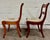 19th Century Antique Regency / Duncan Phyfe Style Floral Needlepoint Dining Chairs - Pair For Sale - Image 5 of 9