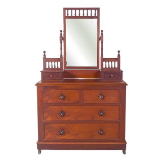 Vintage English Dressing Table with Drawers, 1920s For Sale