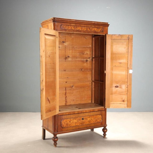 Umbertino Wardrobe in Walnut and Walnut Burl For Sale - Image 9 of 12