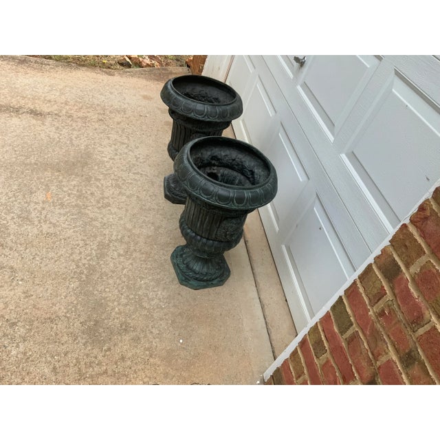 Art Deco Vintage Bronze Mainland Smith Planters - Set of 2 For Sale - Image 3 of 11