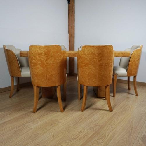 Art Deco Six Seater Dining Suite, 1930s, Set of 7 For Sale - Image 16 of 18