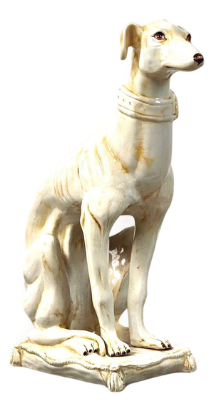 Ceramic Greyhound Sculpture, 1960s