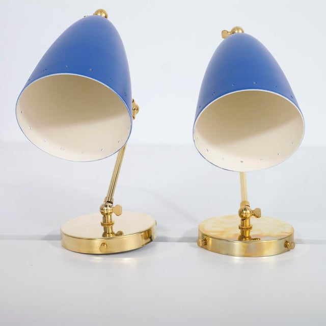 Pair of mid-century style articulated sconces For Sale - Image 13 of 17