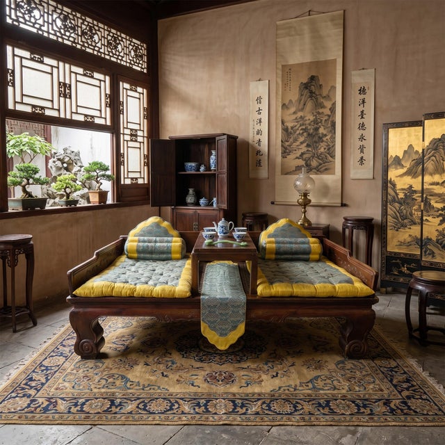 .This exquisite late 19th-century Chinese imperial Luohan bed is the perfect finishing touch to any high-end interior...