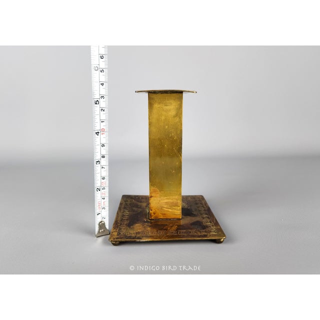 19th Century Antique Candlestick Holder Greek Motif by Bradley & Hubbard For Sale In Greenville, SC - Image 6 of 8