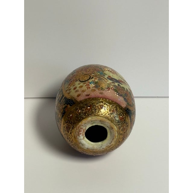 Japanese Vintage Japanese Satsuma Ceramic Egg For Sale - Image 3 of 3