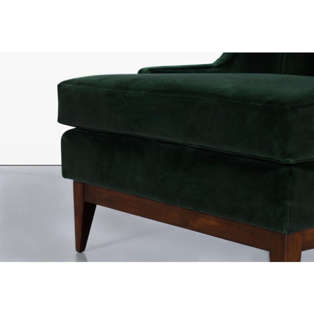 Mid-Century Modern Walnut Lounge Chairs Styled After Erwin Lambeth For Sale - Image 9 of 14