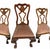 Wood 19th Century Queen Anne Walnut Dining Chairs – Set of 6 – Pierced Backs, Ball & Claw Feet For Sale - Image 7 of 12