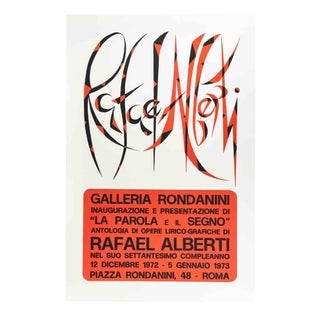 Rafael Alberti, The Word and the Sign, 1973, Lithograph For Sale