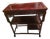 1950s Chinese-Style Hardwood Console Table With Fretwork Apron and Lower Shelf For Sale