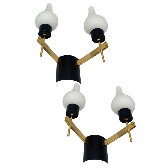 Wall Lamps from Stilnovo, 1960, Set of 2 For Sale