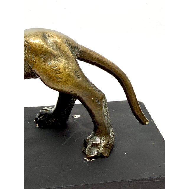 Antique Medieval Bronze Sculpture of a Lion For Sale - Image 15 of 18