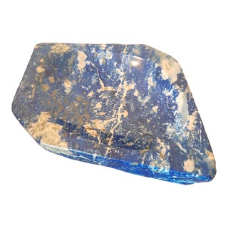 Mid Century Lapis Lazuli Stone Dish Tray Chile For Sale