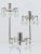 Metal Silver Plated Candlestick with Faceted Crystals from Lobmeyr, Austria, 1950s For Sale - Image 7 of 11