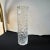 Italian 1970s Modernist Hammered Clear Glass Italian Cylindrical Vase For Sale - Image 3 of 10