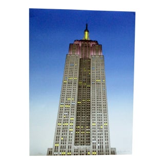 1980s "Empire State Building" Lithograph Signed and Numbered 159/250 by M. Farnham For Sale