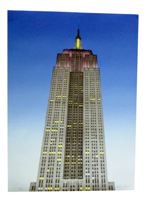 1980s "Empire State Building" Lithograph Signed and Numbered 159/250 by M. Farnham