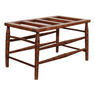 Antique English Luggage Stand, 1890s For Sale