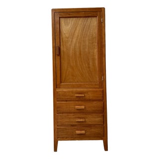 Vintage Oak Bonnetière, 1950s For Sale