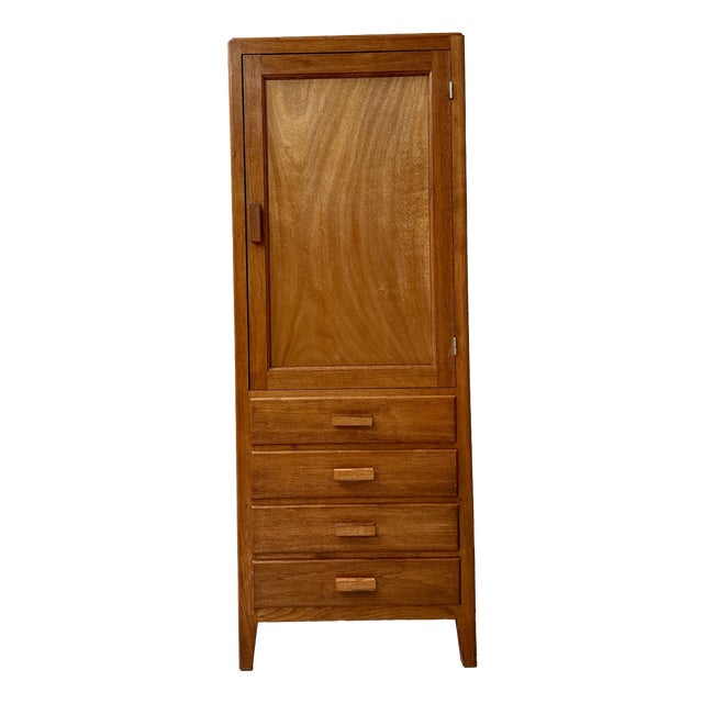 Vintage Oak Bonnetière, 1950s For Sale