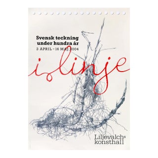 2004 Swedish Exhibition Poster - Swedish Design From the Last 100 Years, Liljevalchs Konsthall For Sale