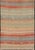 Vintage Turkish Kilim Runner in Coral, Blue and Beige Striped Design 2'10" X 11'6" For Sale - Image 9 of 10