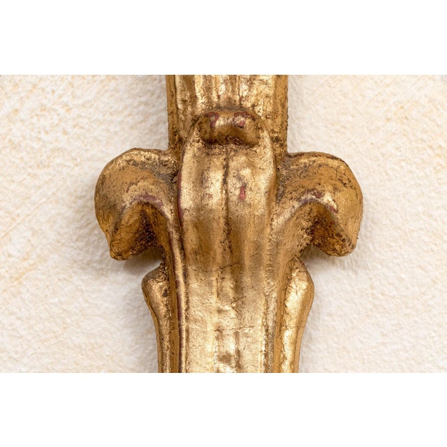 Wood Vintage Gilt Louis XVI Style Wall Display Shelves With Plate Holders—A Pair For Sale - Image 7 of 9