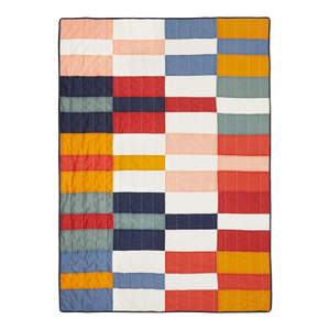 Anchal Multi-Check Patchwork Quilt