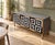Wood Italian Sideboard in Black and White Optical Glass from Justfurnituress SRL For Sale - Image 7 of 8