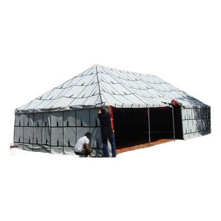 Hand-Crafted Moroccan Caidale Tent by Berber Tribes, 20 ft x 40 ft For Sale