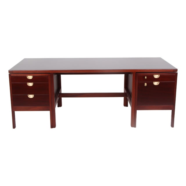 BM-76 Desk in Mahogany by Børge Mogensen for P. Lauritzen & Søn, 1960s For Sale