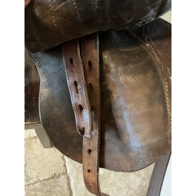 Vintage Barnsby English Leather Saddle For Sale - Image 12 of 12